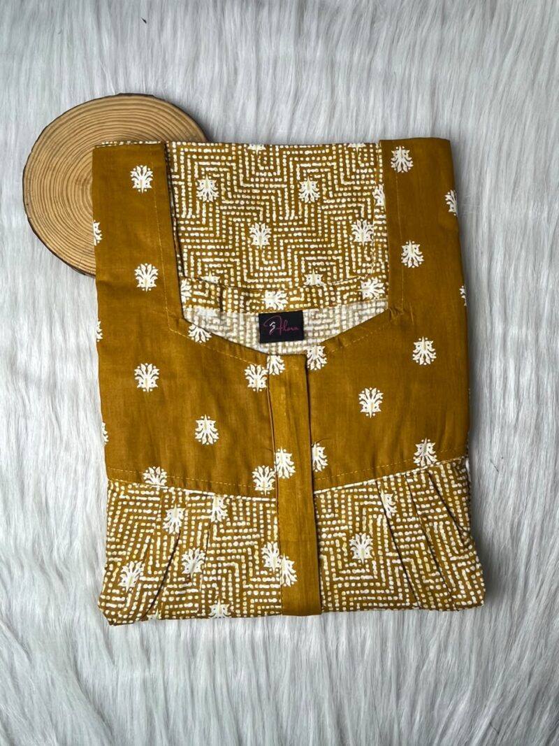 Mix N Match Square Neck Pleated Nighty