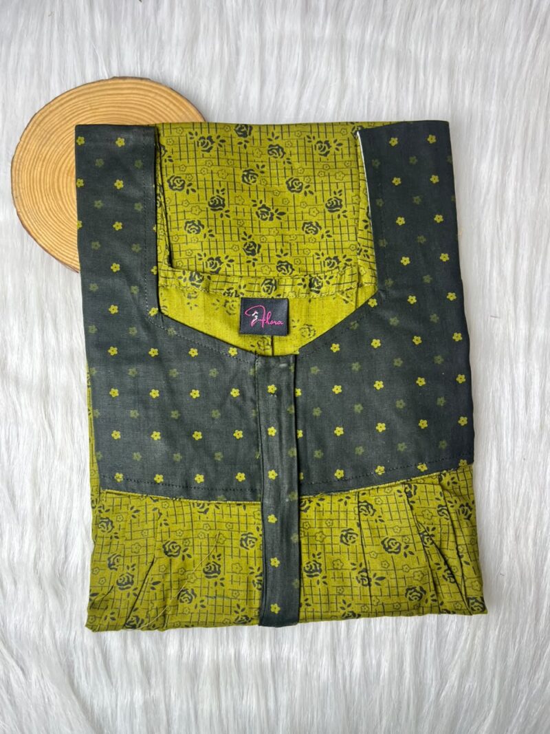 Mix N Match Square Neck Pleated Nighty
