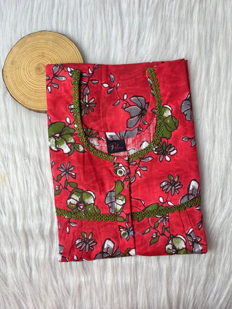 DOUBLE LACE WITH OPENABLE BUTTON NIGHTY