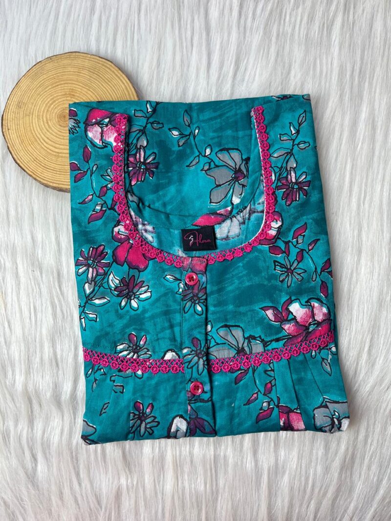 DOUBLE LACE WITH OPENABLE BUTTON NIGHTY