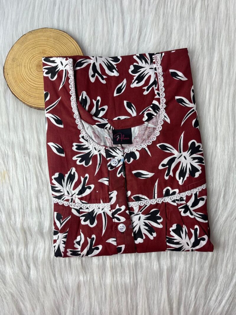 DOUBLE LACE WITH OPENABLE BUTTON NIGHTY