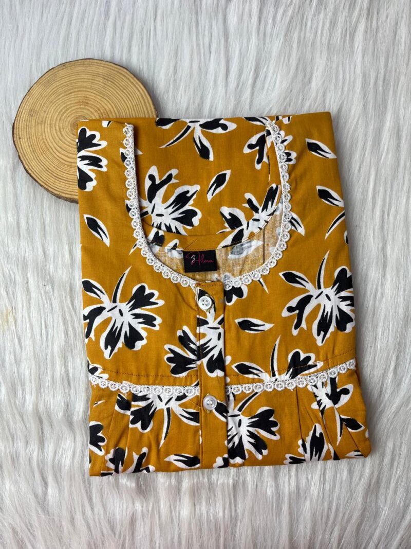 DOUBLE LACE WITH OPENABLE BUTTON NIGHTY