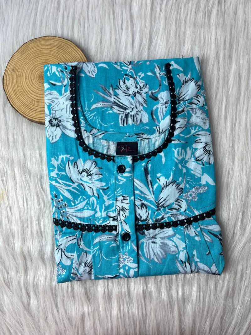 DOUBLE LACE WITH OPENABLE BUTTON NIGHTY