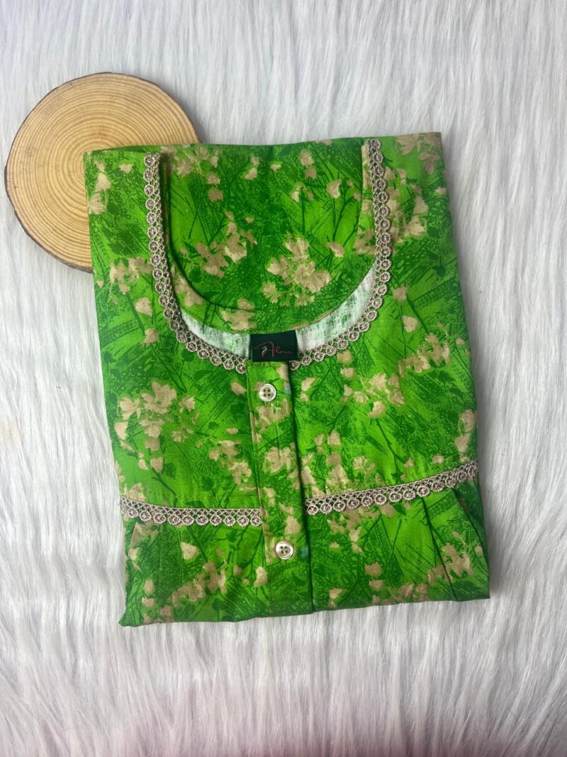 DOUBLE LACE WITH OPENABLE BUTTON NIGHTY