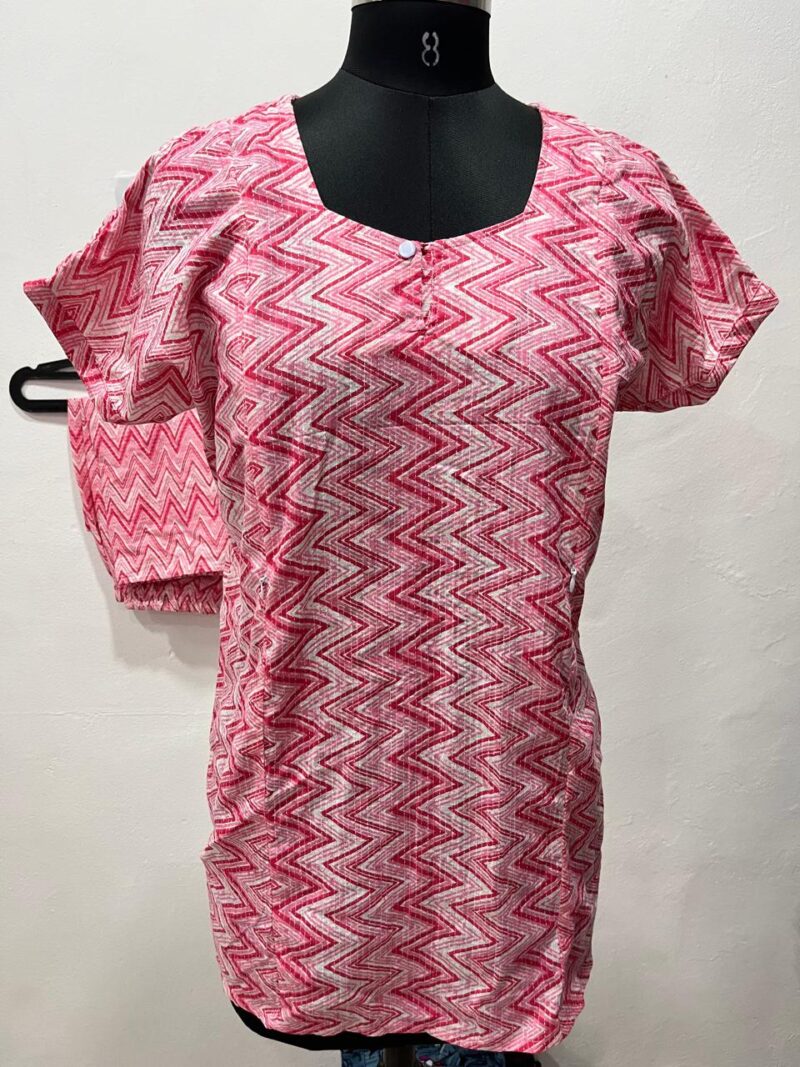 Kantha Cotton Feeding Nightdress With Palazzo Pant