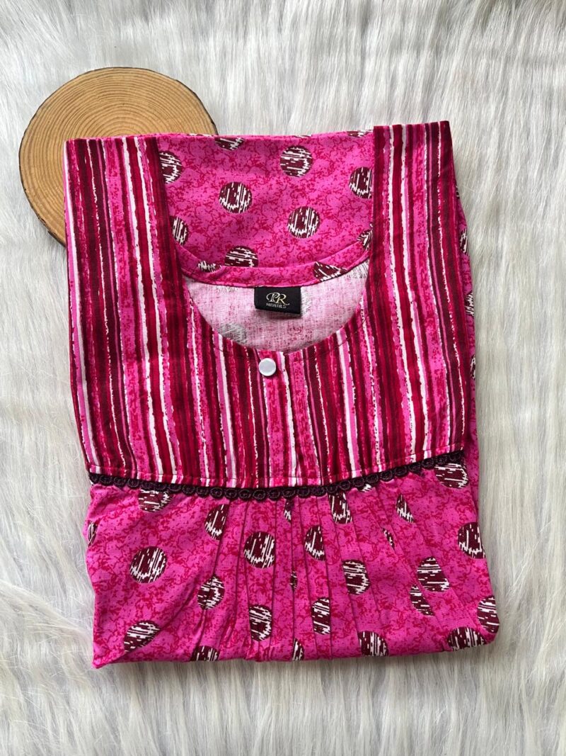 FRONT PLEATED LACE NIGHTY