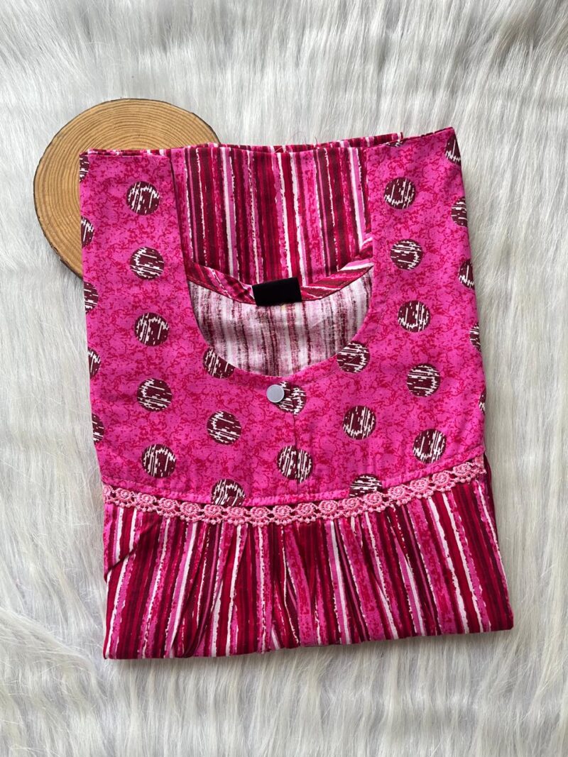FRONT PLEATED LACE NIGHTY