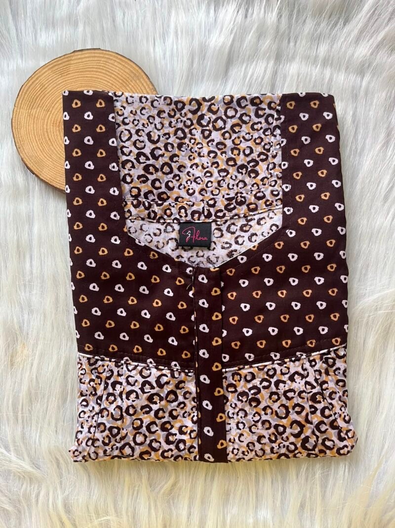 Mix N Match Square Neck Pleated Nighty