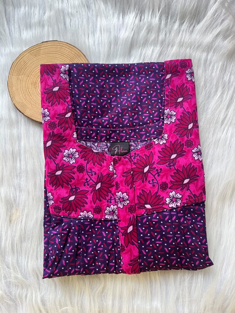 Mix N Match Square Neck Pleated Nighty