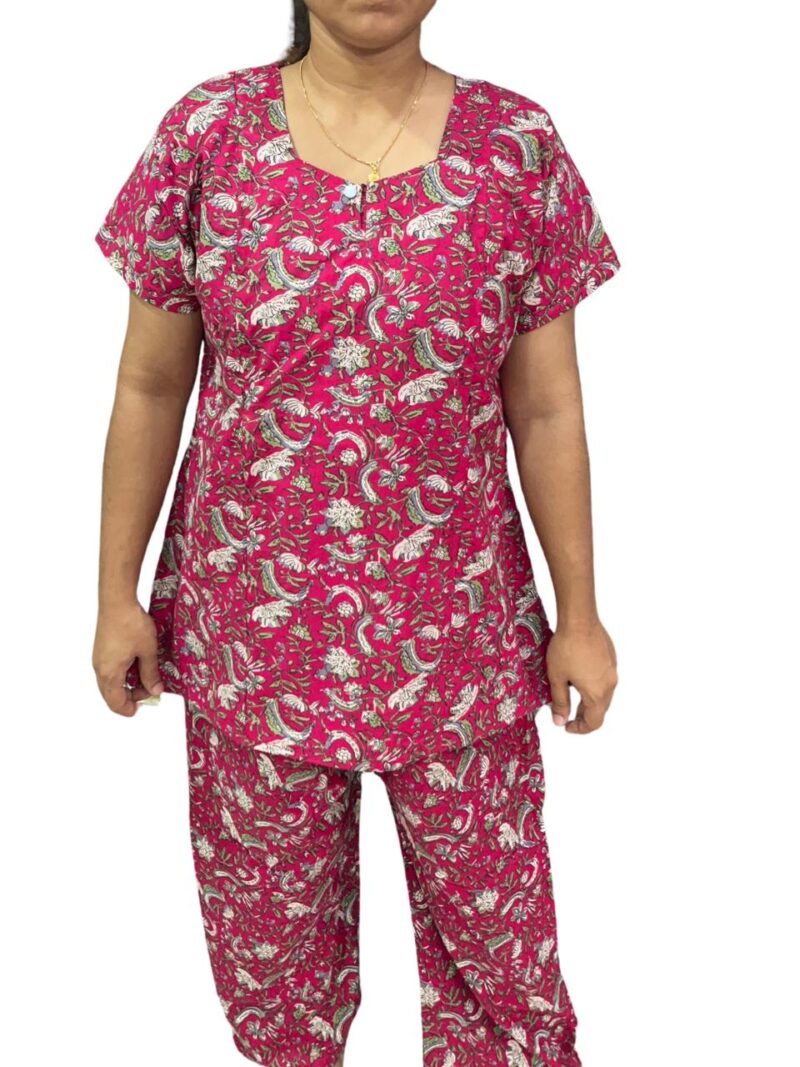 FEEDING NIGHT DRESS WITH PALAZZO PANT