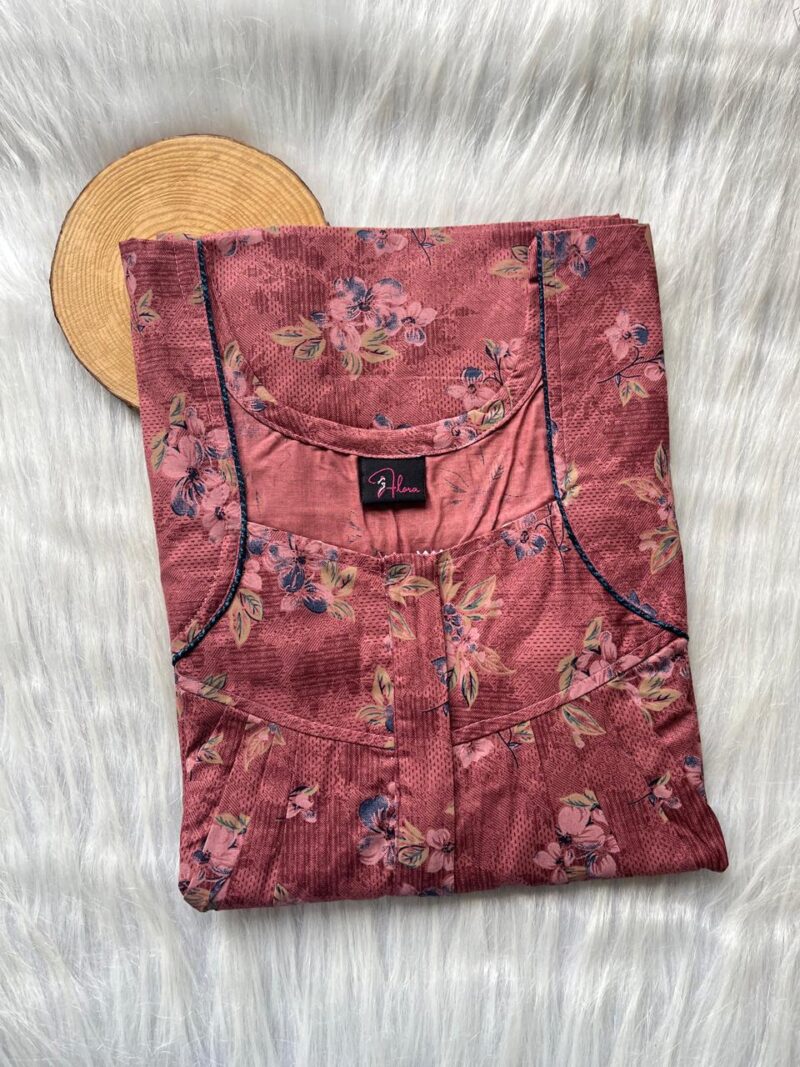FRONT PLEATED ZIP NIGHTY