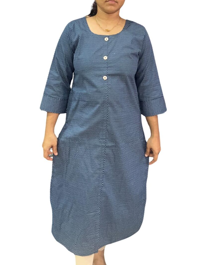 Women's Cotton Printed Side Slit Straight Kurti – Casual Wear Kurti