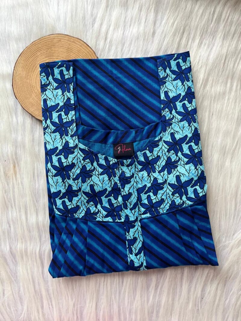 Mix N Match Square Neck Pleated Nighty