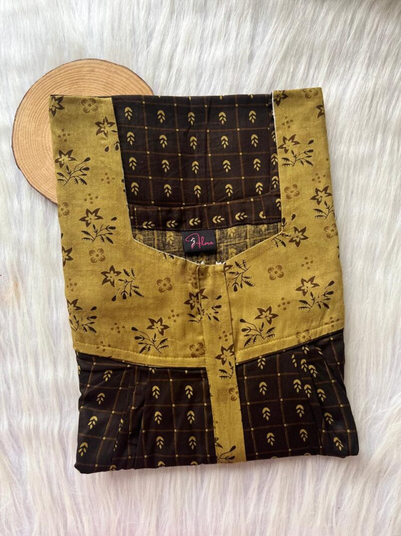Mix N Match Square Neck Pleated Nighty