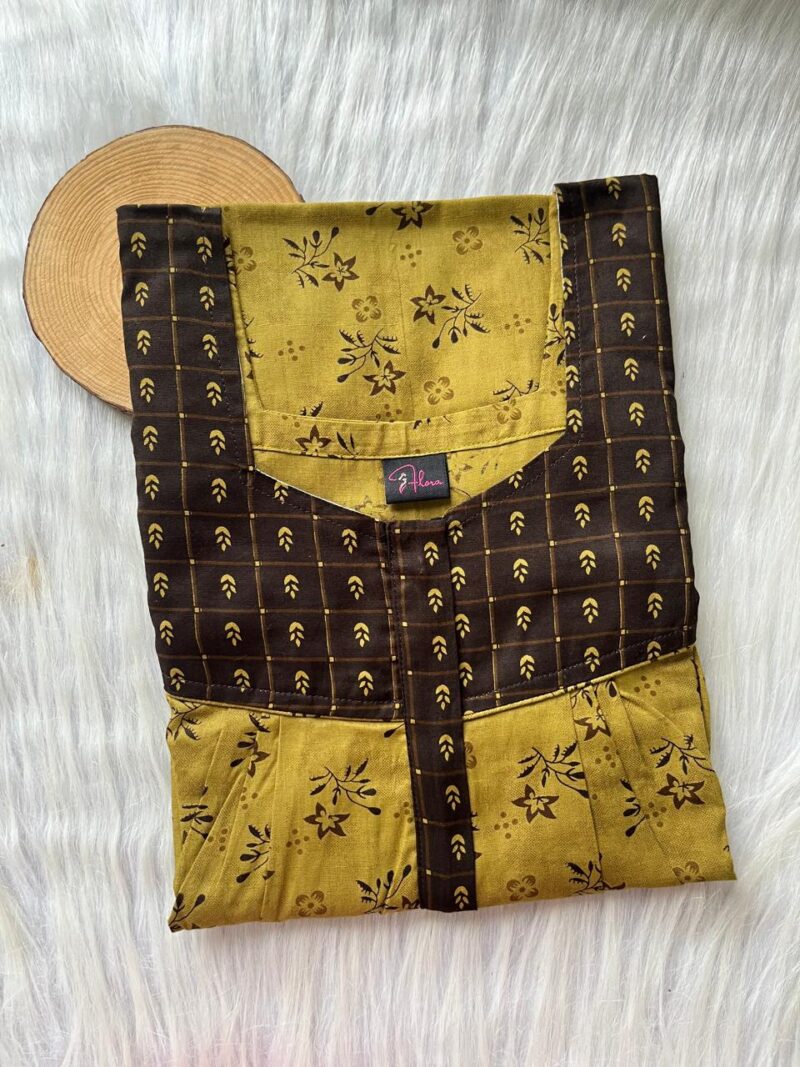 Mix N Match Square Neck Pleated Nighty