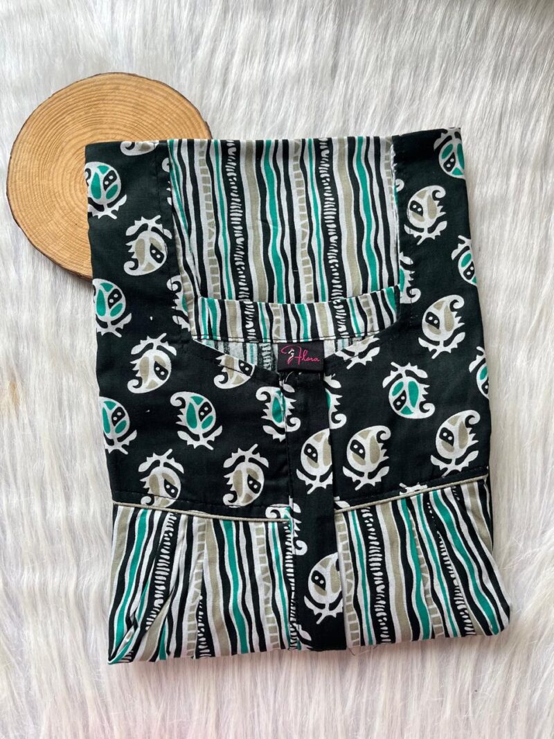 Mix N Match Square Neck Pleated Nighty