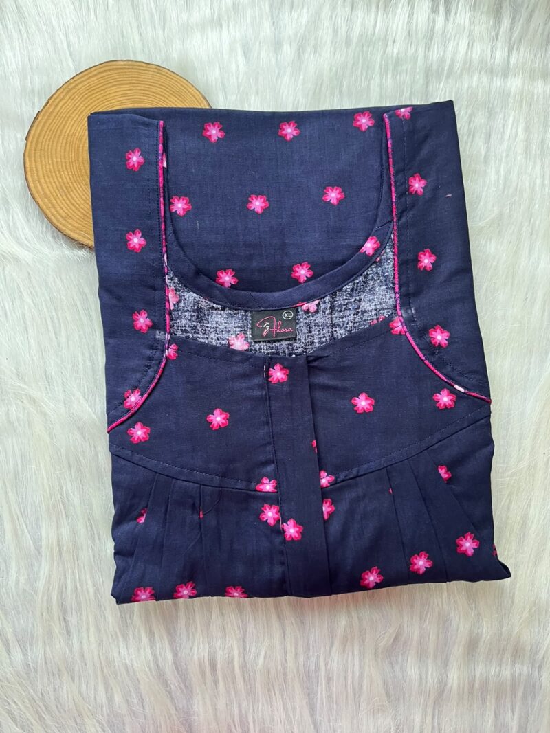 PLUS SIZE FRONT PLEATED ZIP NIGHTY