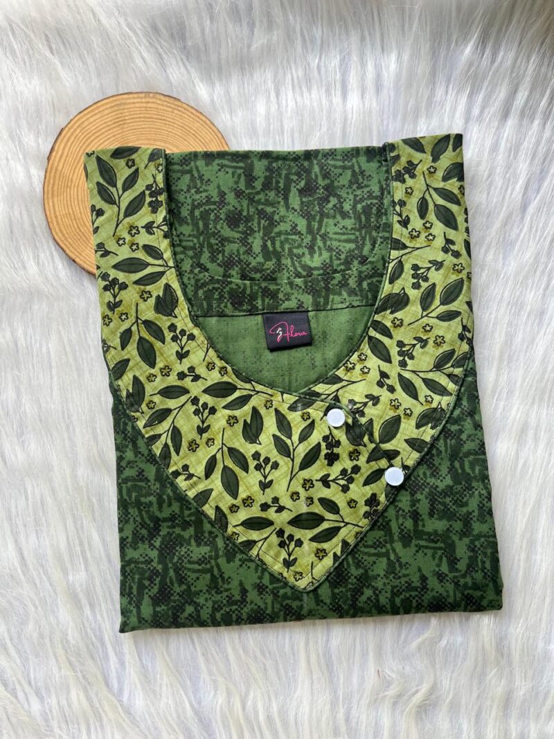 V-Neck Side Button Nighty