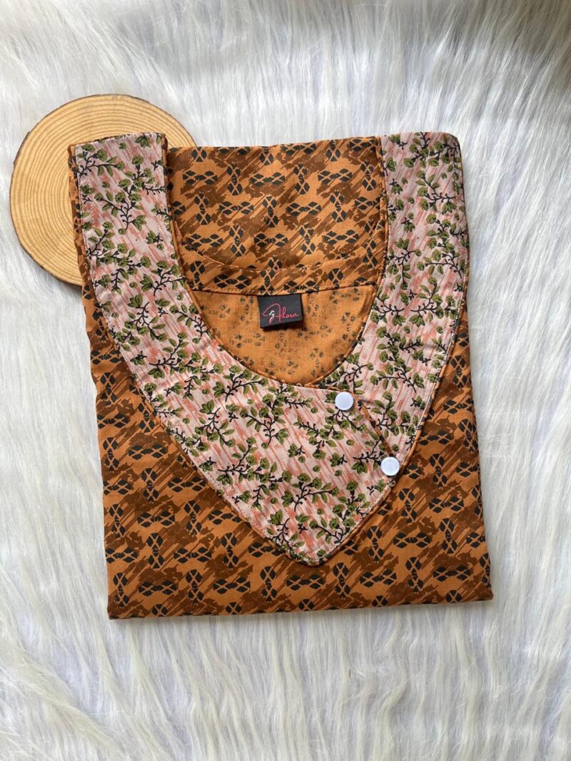 V-Neck Side Button Nighty