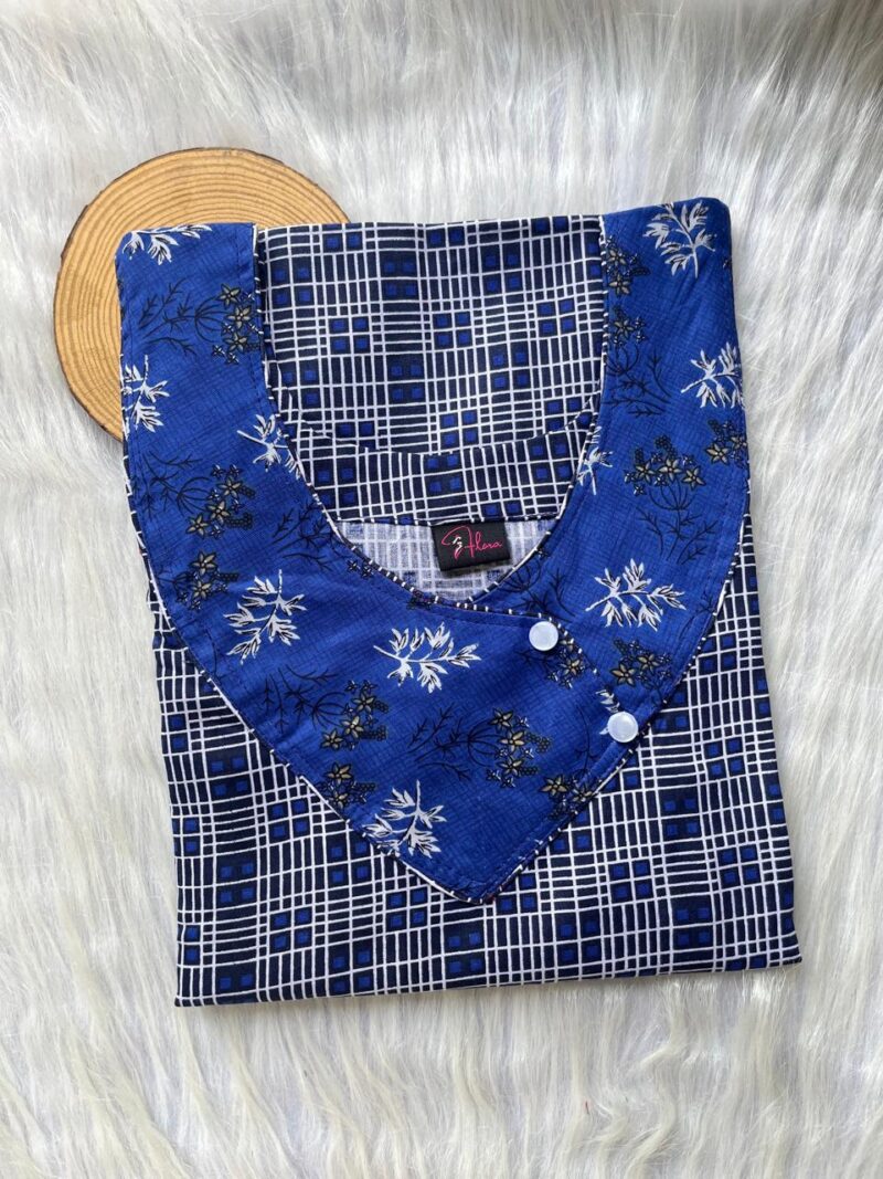 V-Neck Side Button Nighty