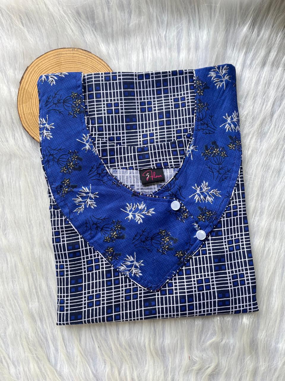 V-Neck Side Button Nighty