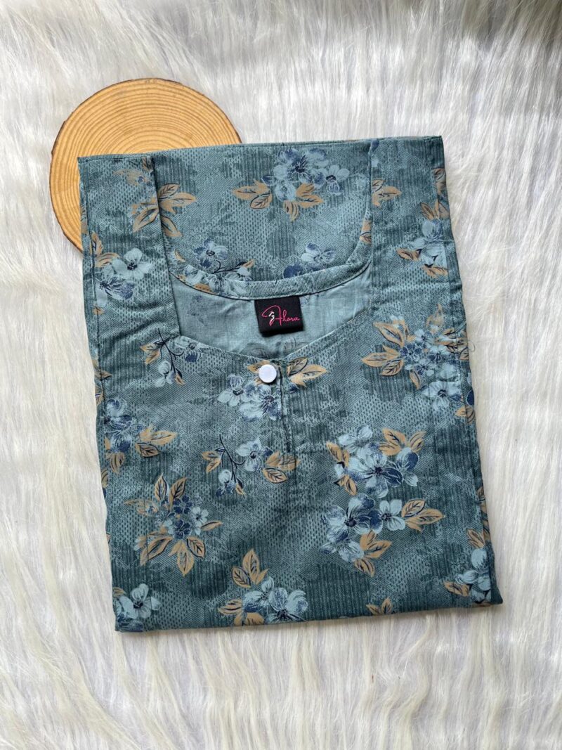PURE COTTON VERTICAL ZIP FEEDING NIGHTY