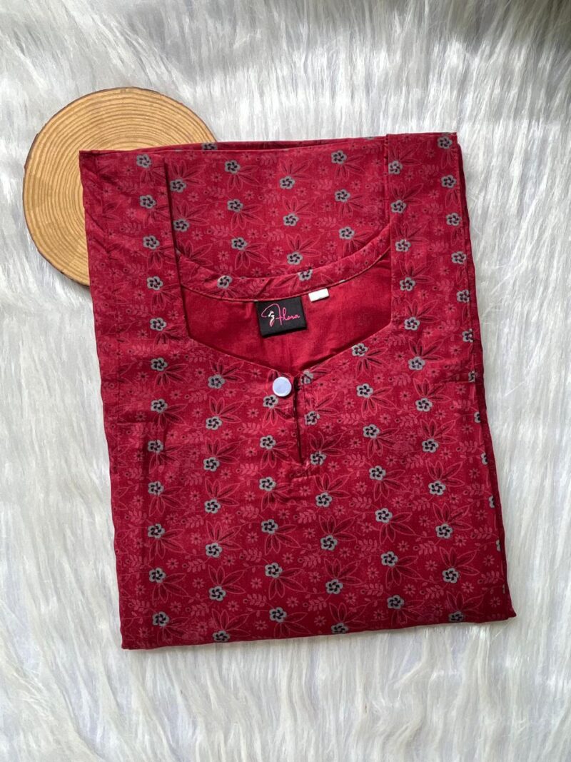 PURE COTTON VERTICAL ZIP FEEDING NIGHTY