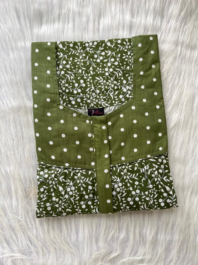 Mix N Match Square Neck Pleated Nighty