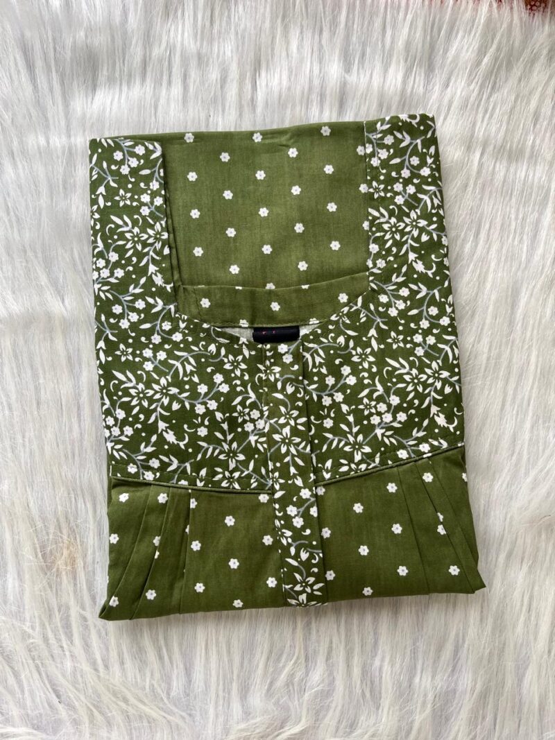 Mix N Match Square Neck Pleated Nighty