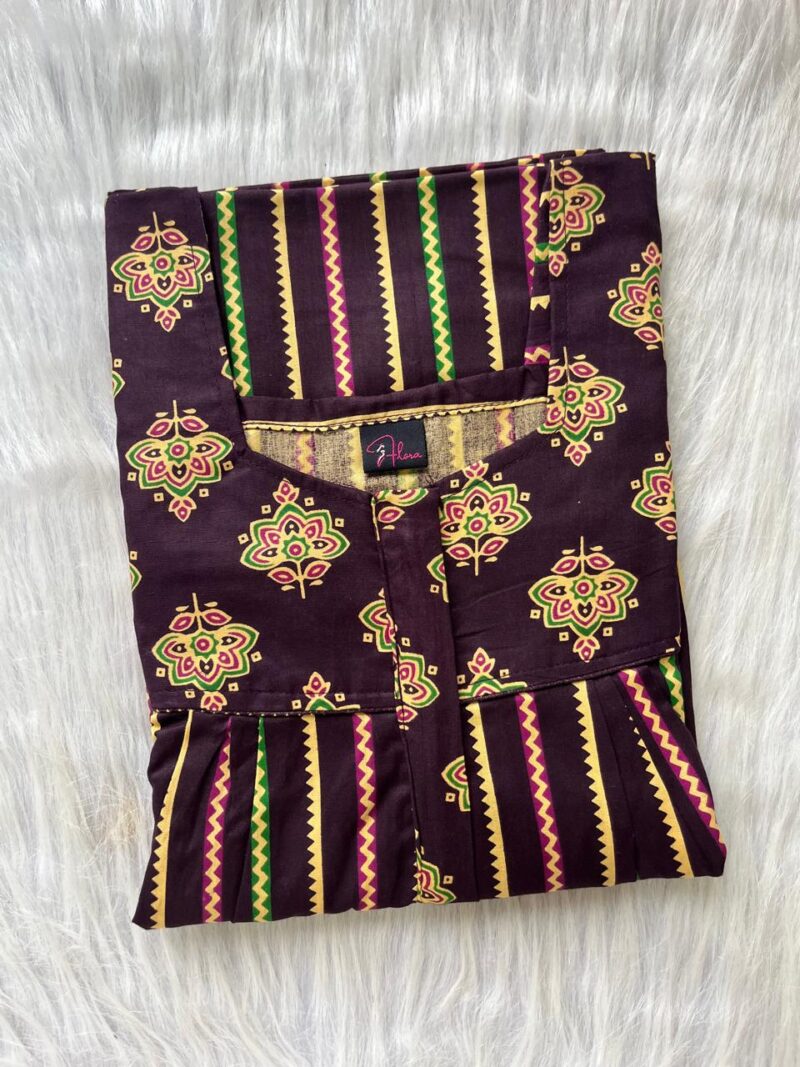Mix N Match Square Neck Pleated Nighty
