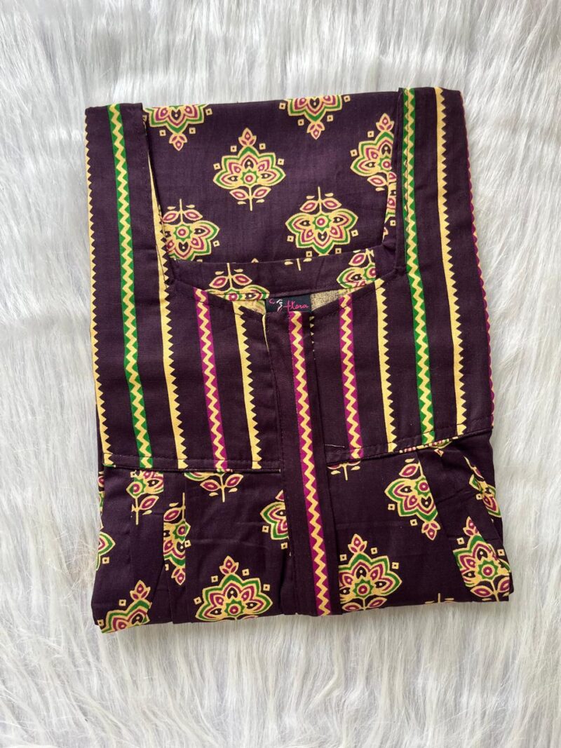 Mix N Match Square Neck Pleated Nighty