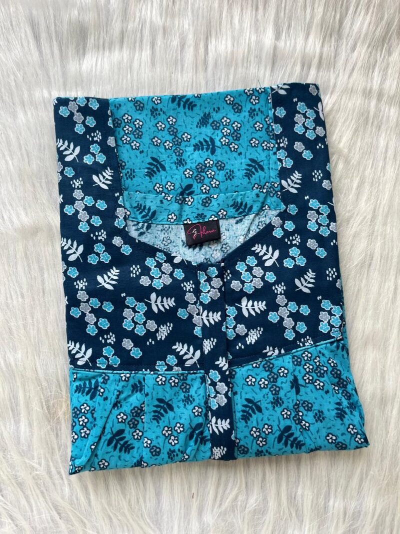 Mix N Match Square Neck Pleated Nighty