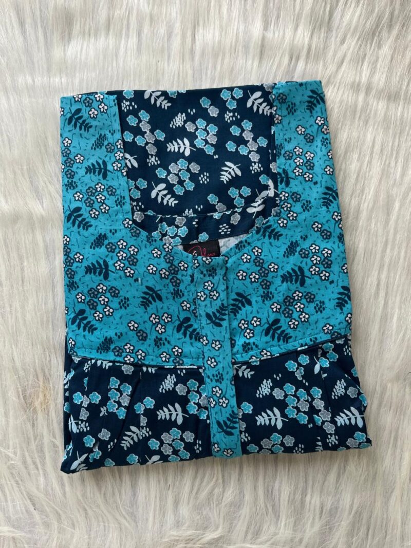 Mix N Match Square Neck Pleated Nighty