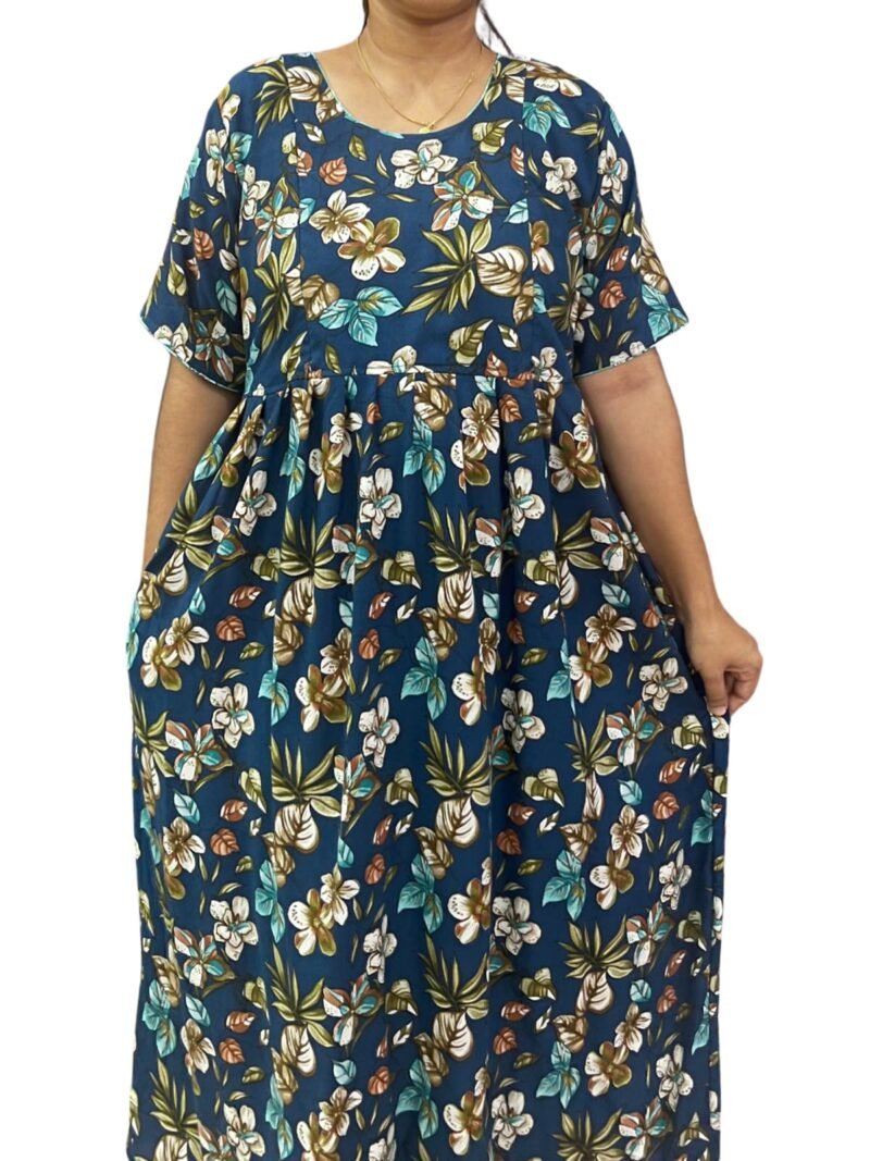 RAYON FEEDING FROCK WITH SIDE POCKET