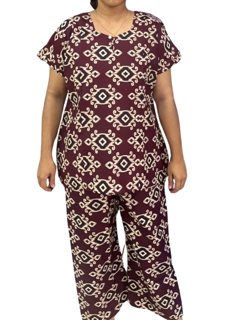 FEEDING NIGHT DRESS WITH PALAZZO PANT