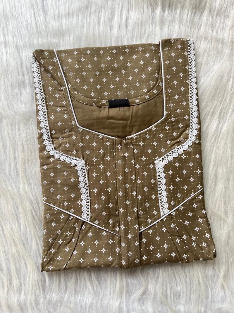 PURE COTTON LONG ZIP FEEDING NIGHTY